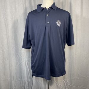 Fairway & Greene Tech Golf Polo Minikahda Golf Club Mens XL Navy Blue Resortwear